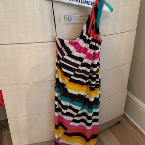 Trina Turk one shoulder dress